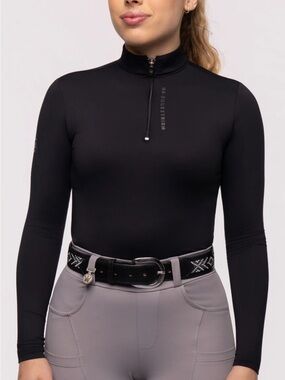 AR EQUESTRIAN Women’s Long-Sleeve Quarter-Zip Training Tops (4) Size Medium